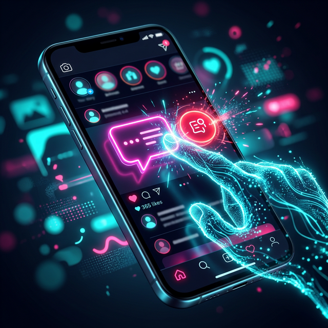 Interacción de la persona en la aplicación